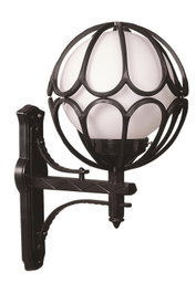 Opviq Lámpara de Pared Exterior Negro y Blanco BAP-68081-BSY-M7-OP